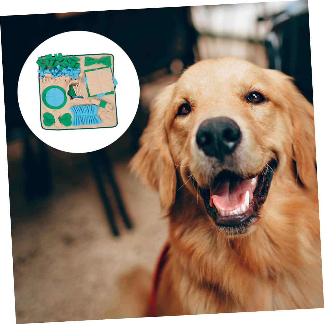 Hundeschnüffelmatte mit Realistischer Optik, Trainingshilfe | Hund und Katze, Kreative Form, Unterstützt Suchspiel und Beschäftigung, 1 Stück