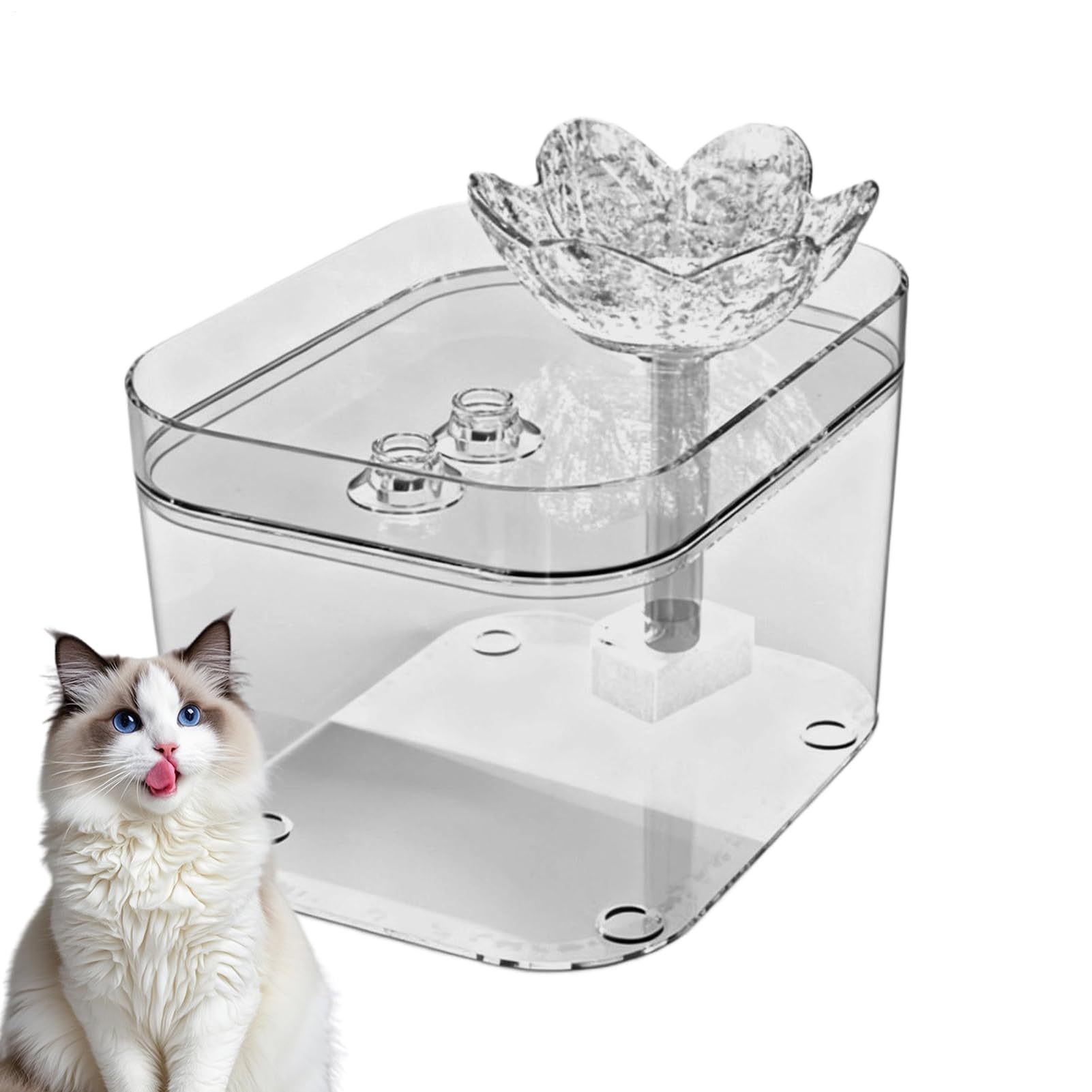 Dispensador automático de agua silencioso shjxi con filtro USB para gatitos