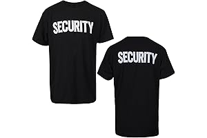 Professional Security Gear: Security Shirt with Printed Front/Back