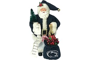 12" Penn State Santa Christmas Decoration