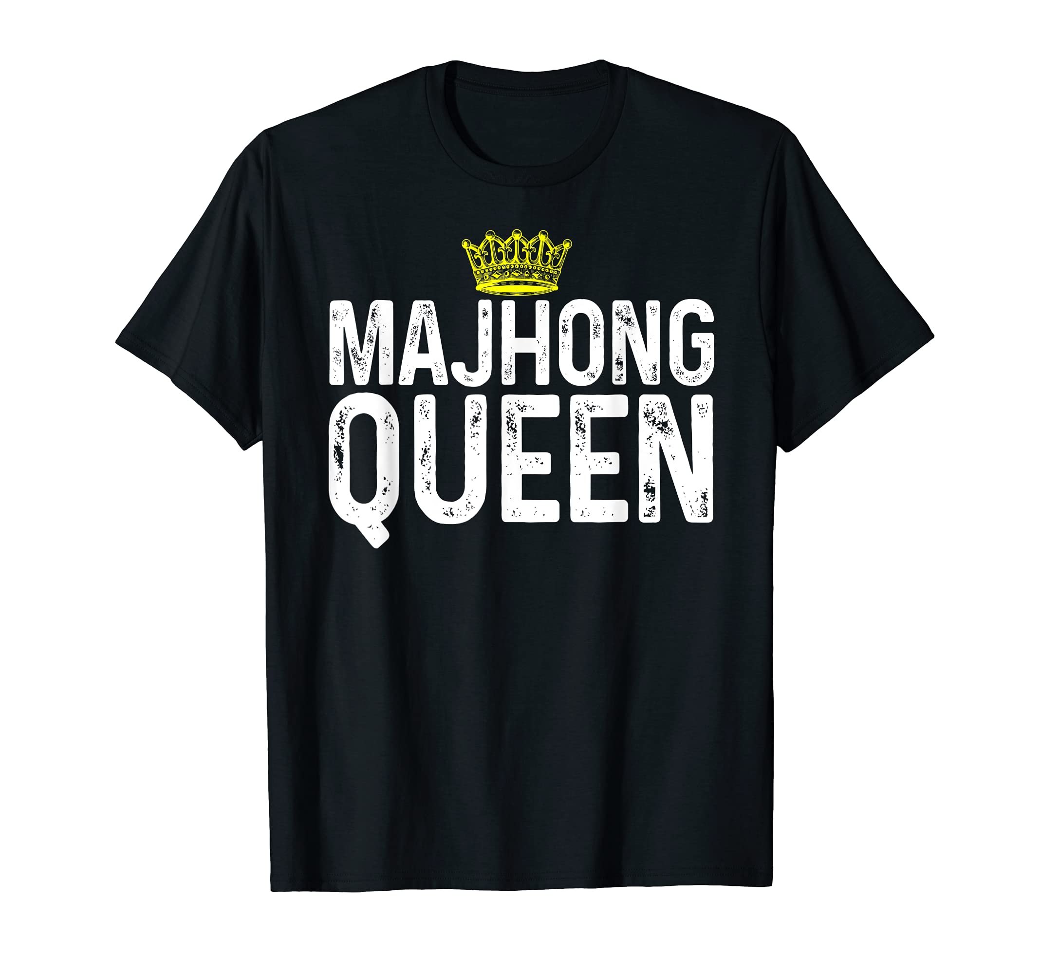 Mahjong Queen Gift For Mom Mother Tile Game Lover Players T-Shirt
