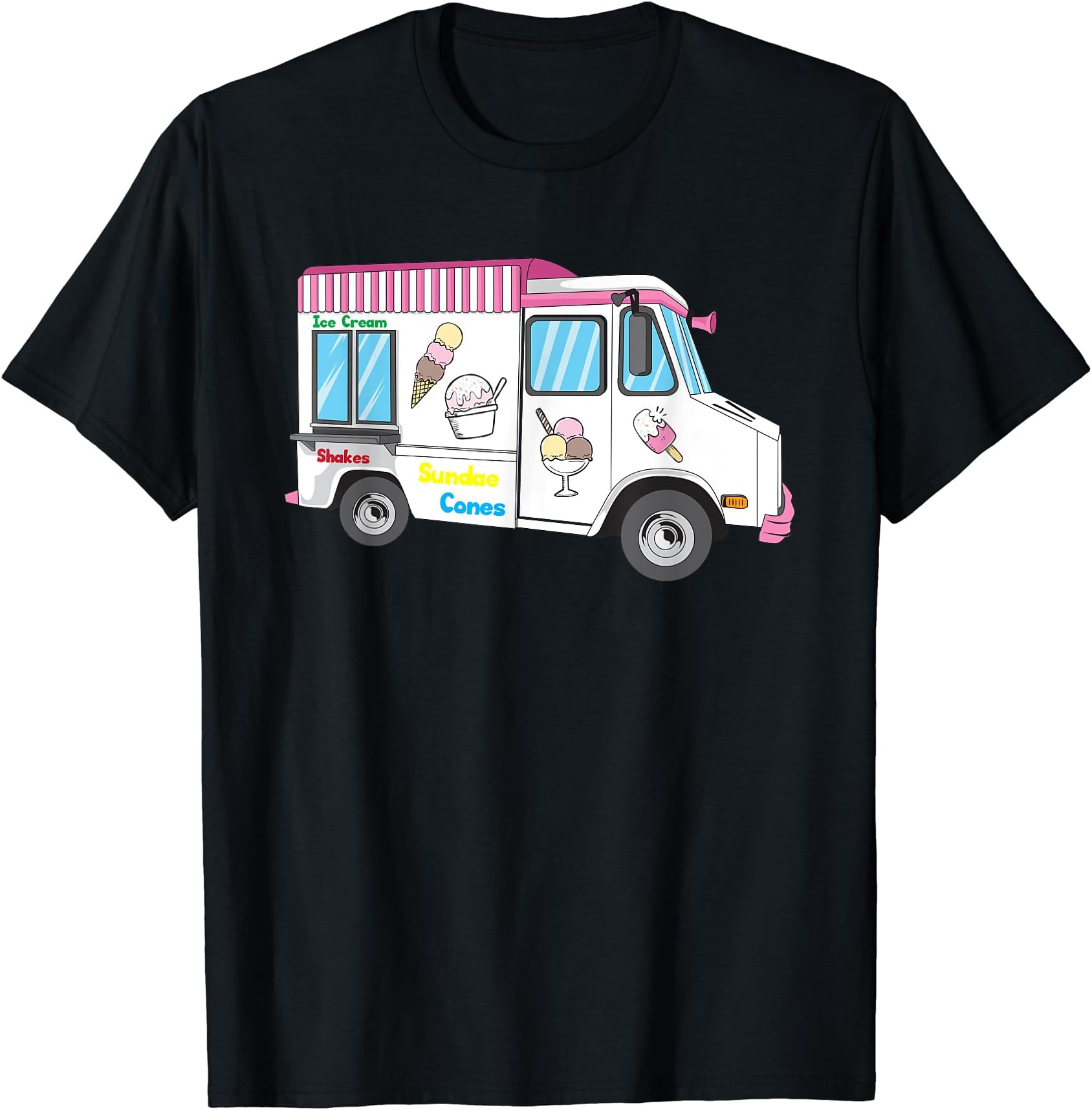 Ice Cream Truck Nostalgic Classic Summer Vehicle Cute Gifts T-Shirt