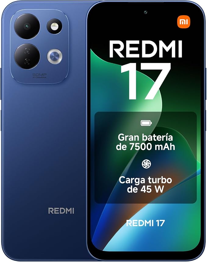 Xiaomi Redmi 17 4+256GB Azul Profundo con Pantalla 6.9" y Cámara 50MP
