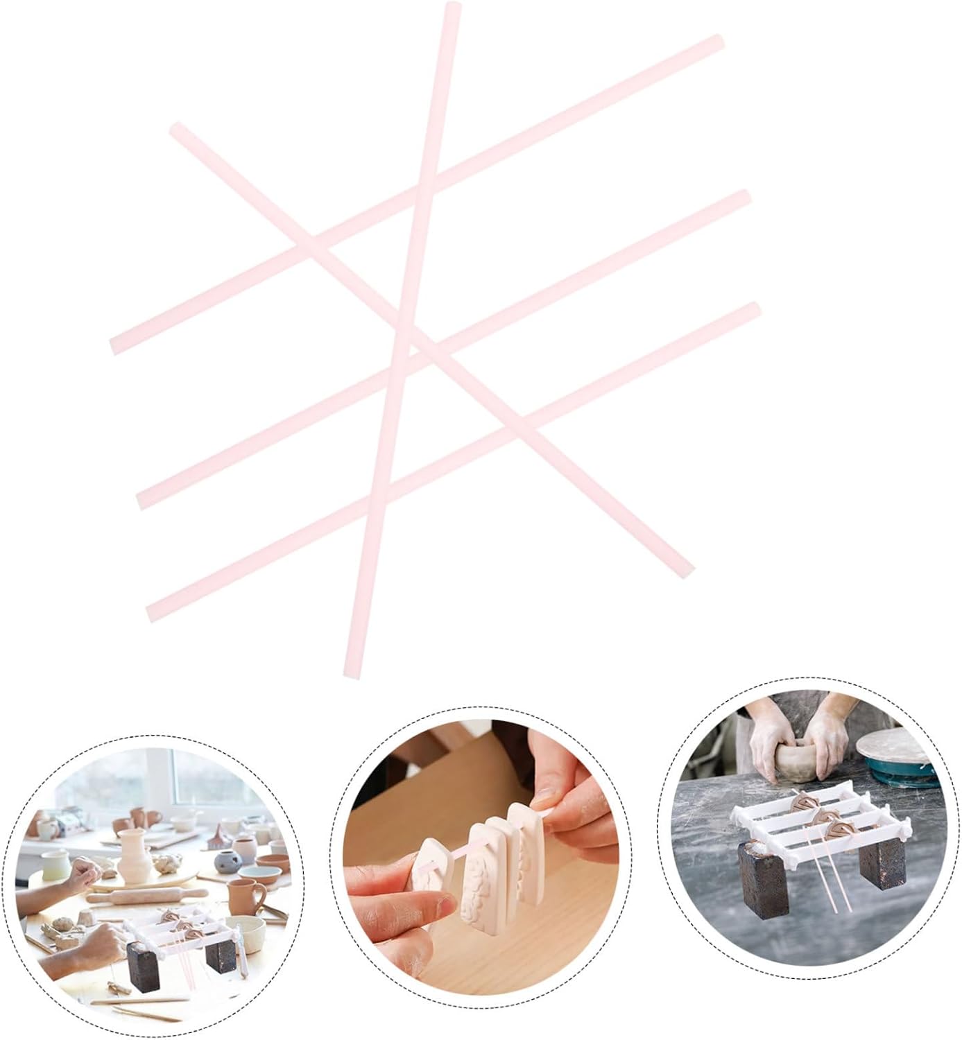 STOBOK 10 Pcs Ceramic Hanging Rack Kiln Accessories Pottery Firing Rod Pottery Kiln Tools High Temperature Sticks High Temperature Rods Pottery Tools Kiln Special Rod Pottery Firing Tools