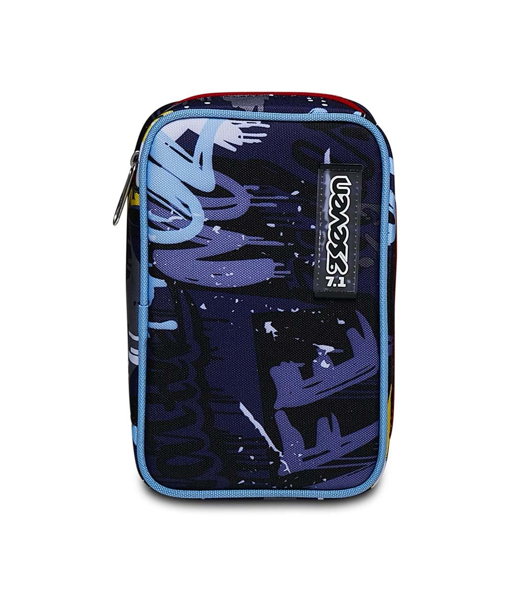 Seven Federmäppchen, Mäppchen, Mehrfarbig, Federtasche für Schreibwaren, gefülltes Etui mit Stiften, Kugelschreiber & mehr, aufklappbar, Mädchen & Jungen, Schule&Grundschule, XXL