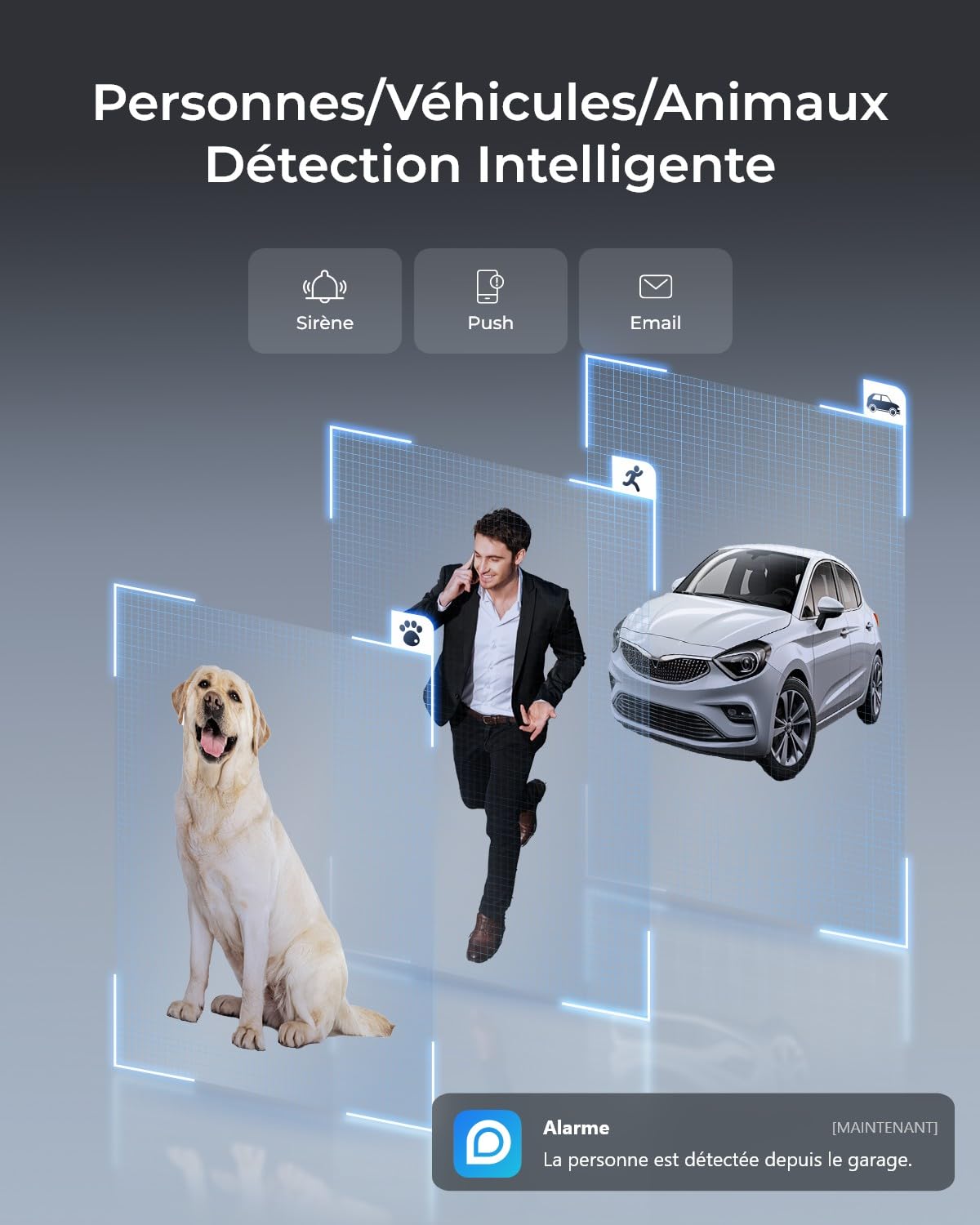 Reolink 4K Caméra Surveillance Extérieure, Wi-FI 6 2,4/5GHz, RLC-840WA