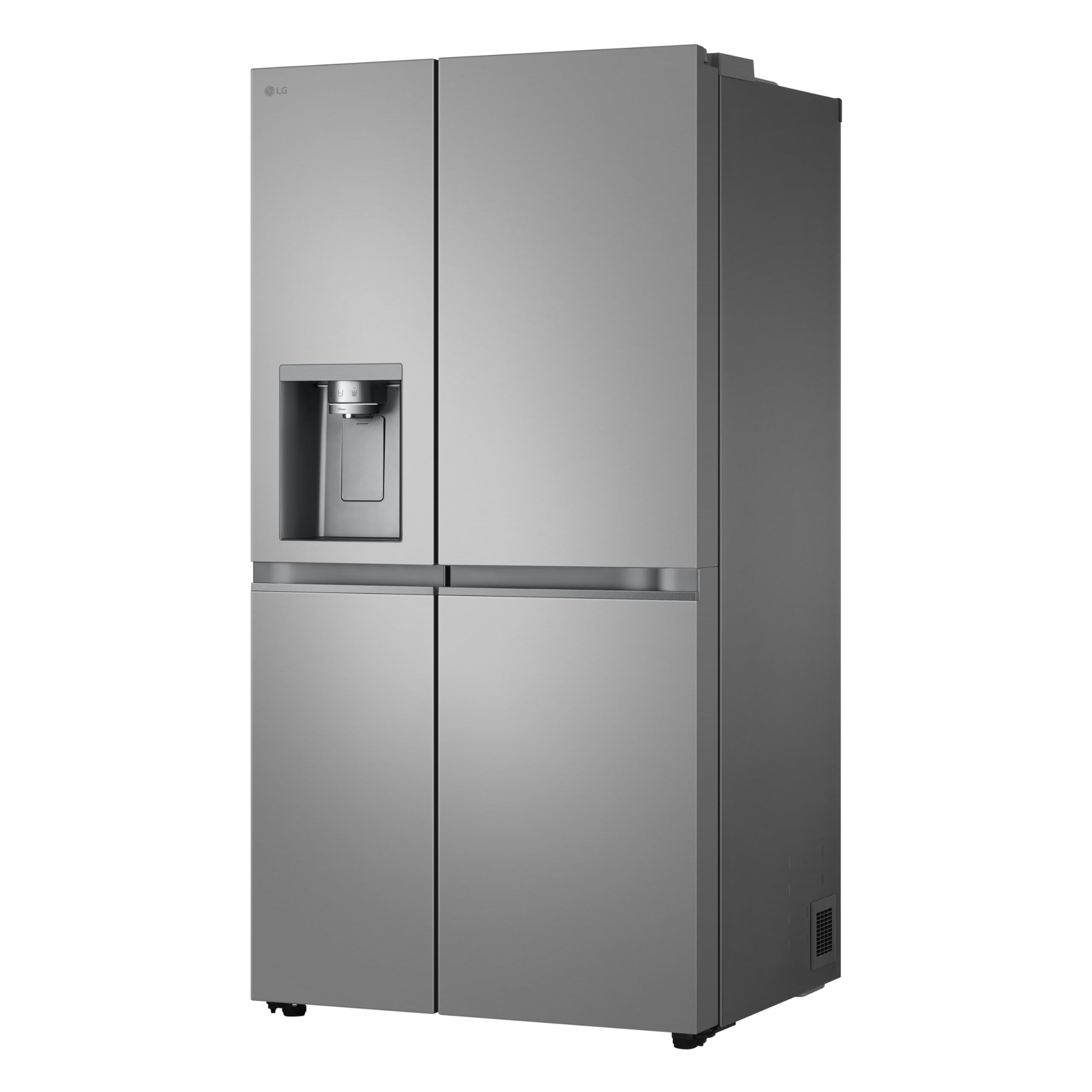 LG GSLE81PYBC Side-by-Side Kühlschrank mit Gefrierfach (628 L, Energieklasse C) mit Eis- und Wasserspender, Multi-Airflow, DoorCooling+, Silber