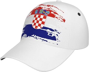 Croatia Flag Baseball Cap Hats Adjustable Trucker Hat Outdoor Sun Cap for Men Women Dad Hat
