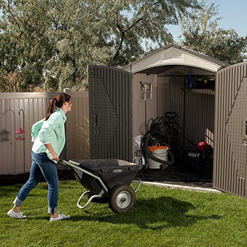 60190 7 x 7ft Heavy Duty Plastic Shed, Beige - Image 5
