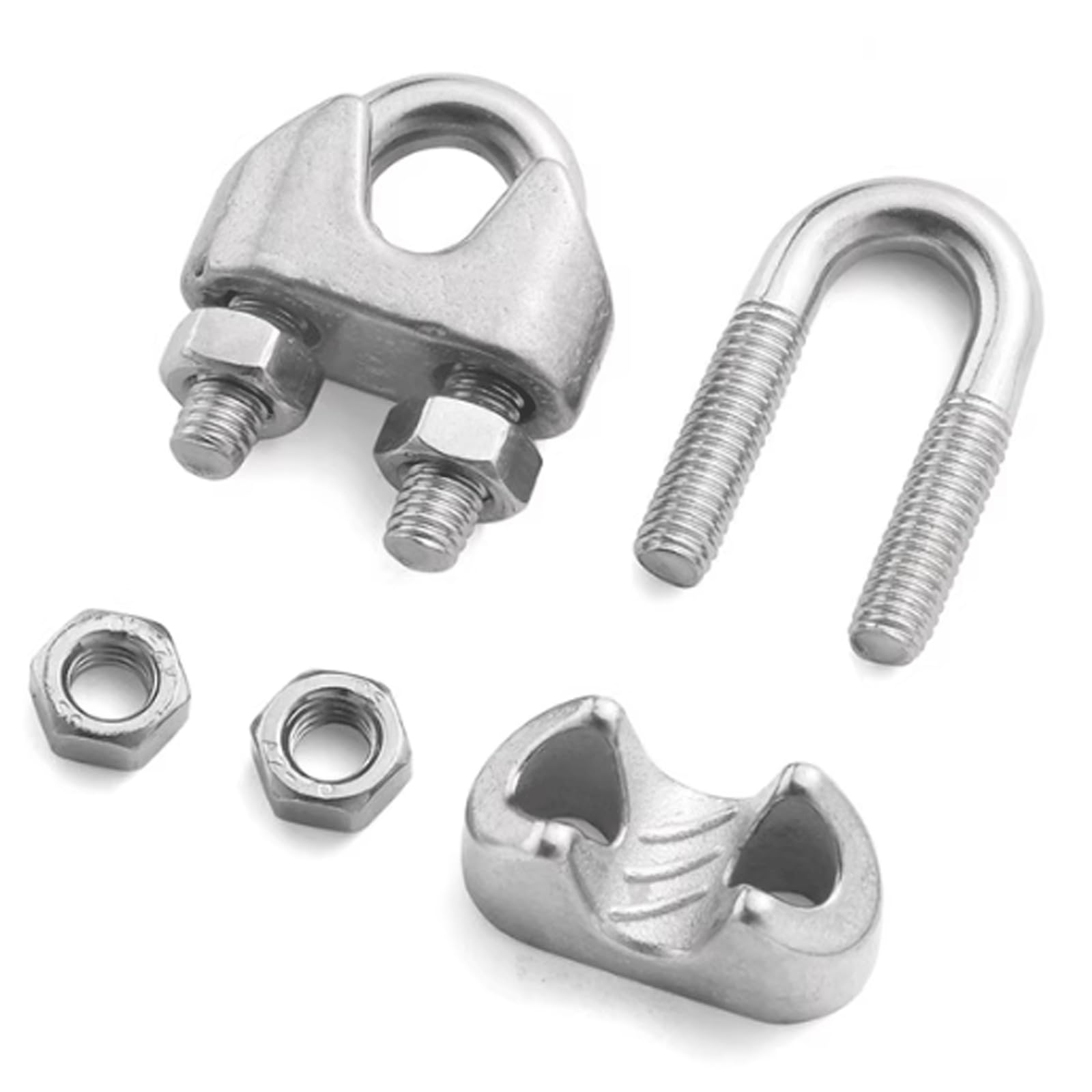 Attache Câble En U En Acier Inoxydable Uxcell – 16mm / 9/16″ – Neuve