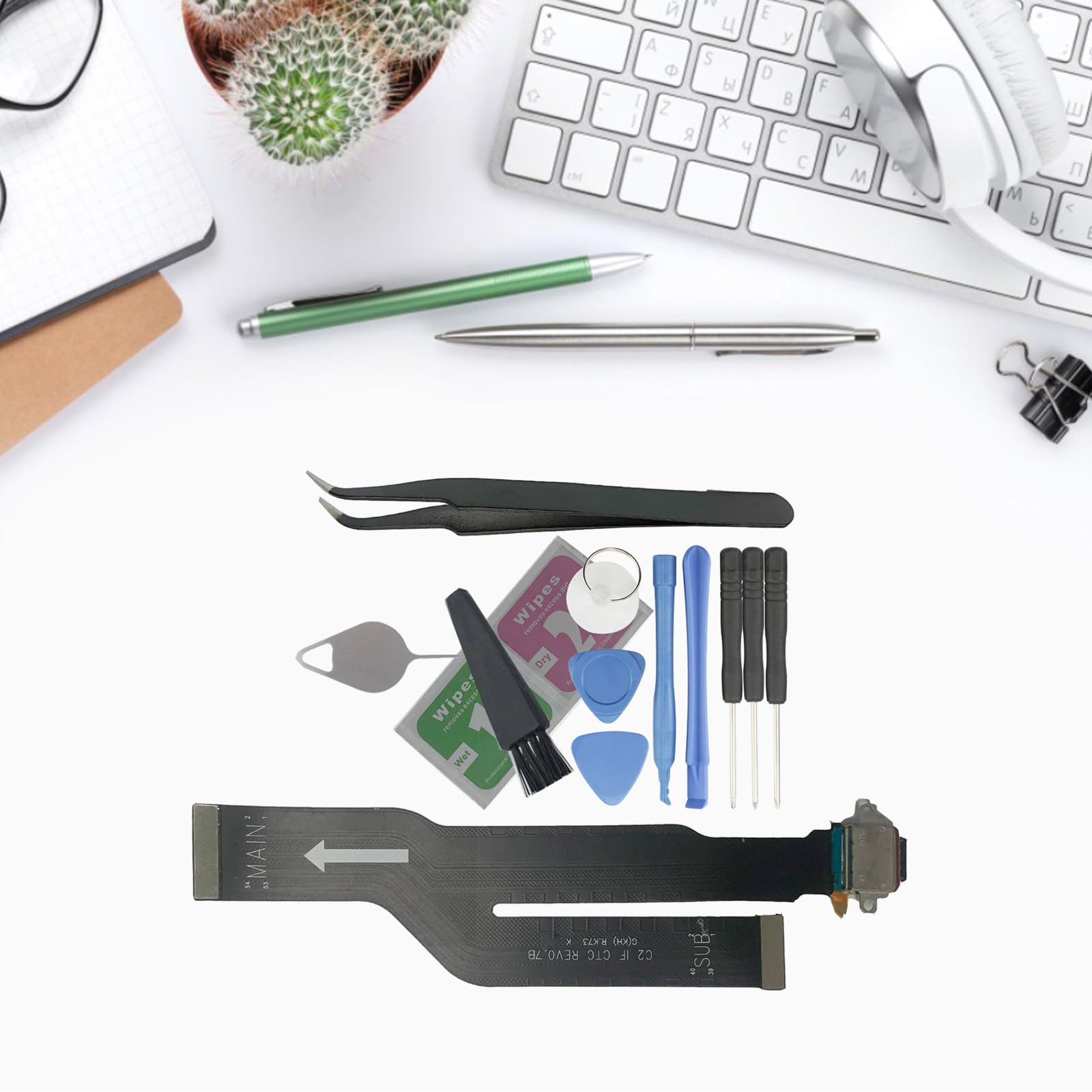 Acinkeety Charger Board Compatible for Galaxy-Note 20 5G N986 N986U1 N986W N986V USB Port Connector Dock Charging Cable Cable Repair Lock Connector Sleeve Cover Wrap Pickup Tool Wireless Charger