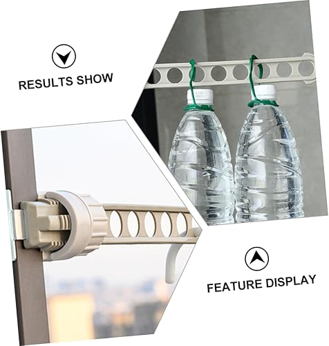 Miniatura 7 de Zerodeko Perchero giratorio de acero inoxidable, 3 piezas, perchero de secado de ropa, ganchos de secado de ropa, colgador de almacenamiento de ropa