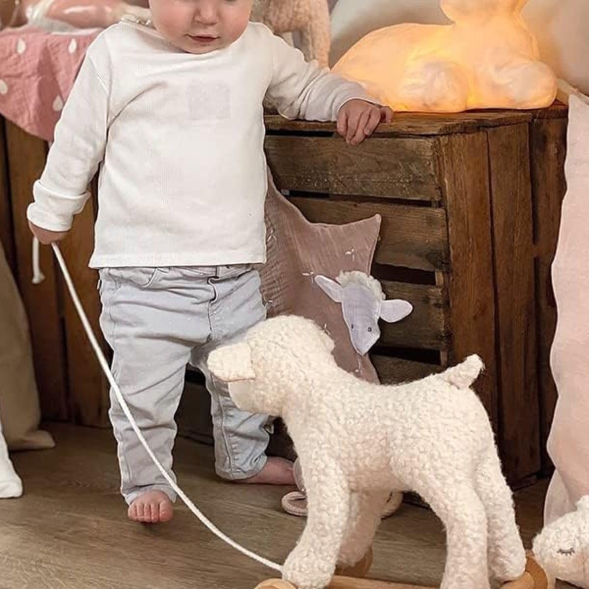 CHIMNEY 羊のプルトイ Amazon.co.jp: 羊のメリーのプルトイ : ベビー＆マタニティ