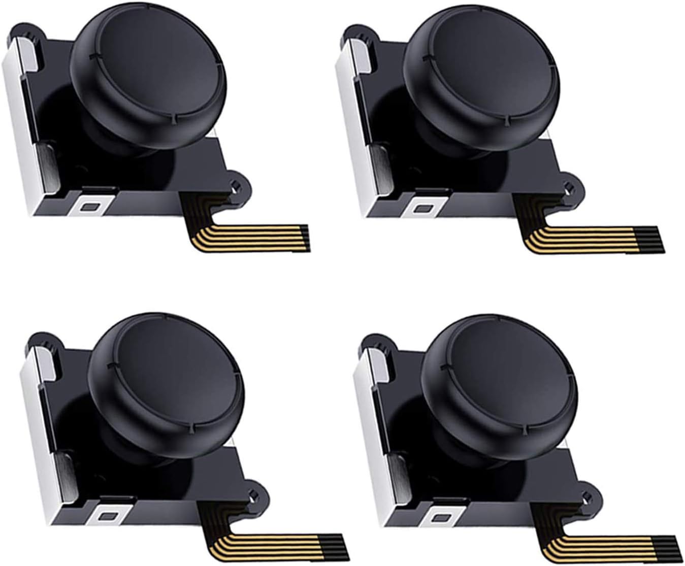 ABLEWE 4 Pack 3D Analog Joystick Thumb Sticks, Sensor Rocker Replacements for Nintendo Switch Joycon Controller
