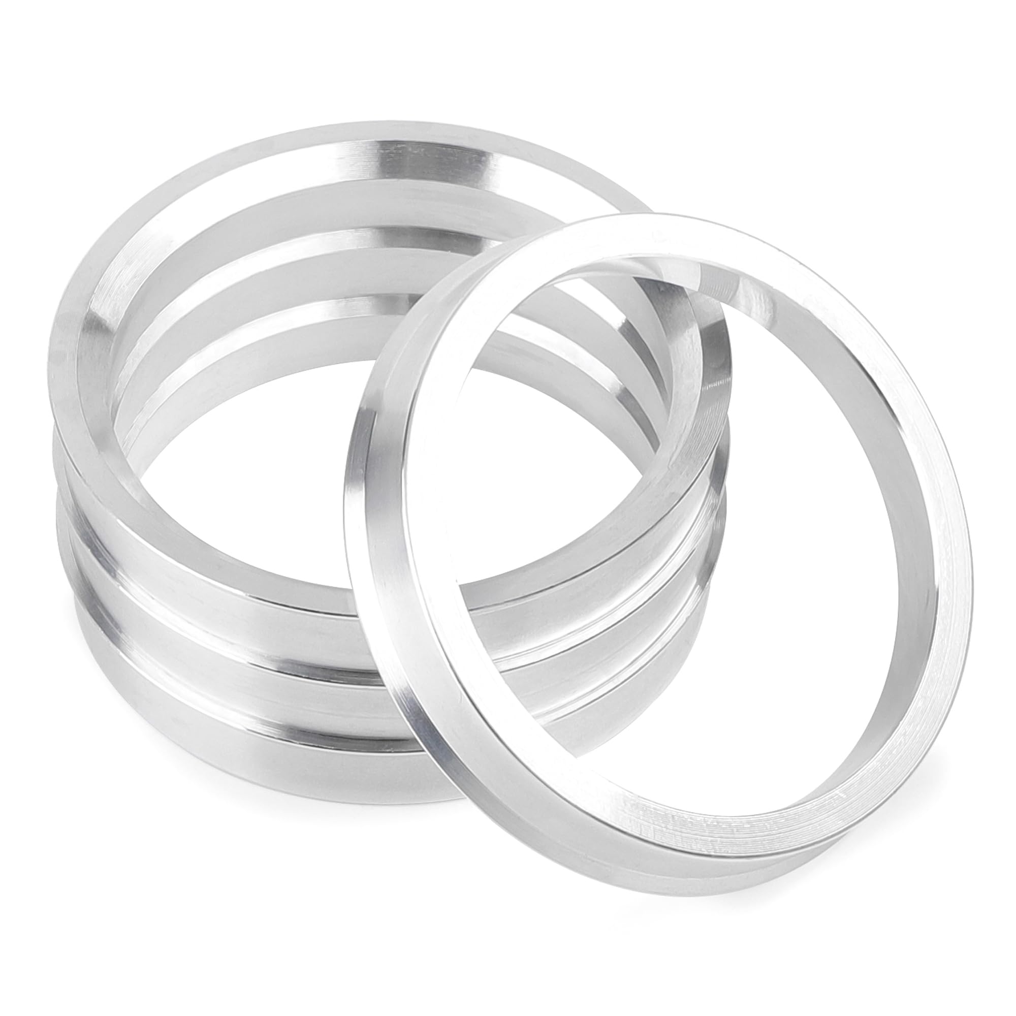NBOHUIDI 4pcs Wheel Hub Centric Rings 73.1 to 57.1 - OD=73.1mm ID=57.1mm - Aluminium Alloy Wheel Hubrings 57.1 to 73.1
