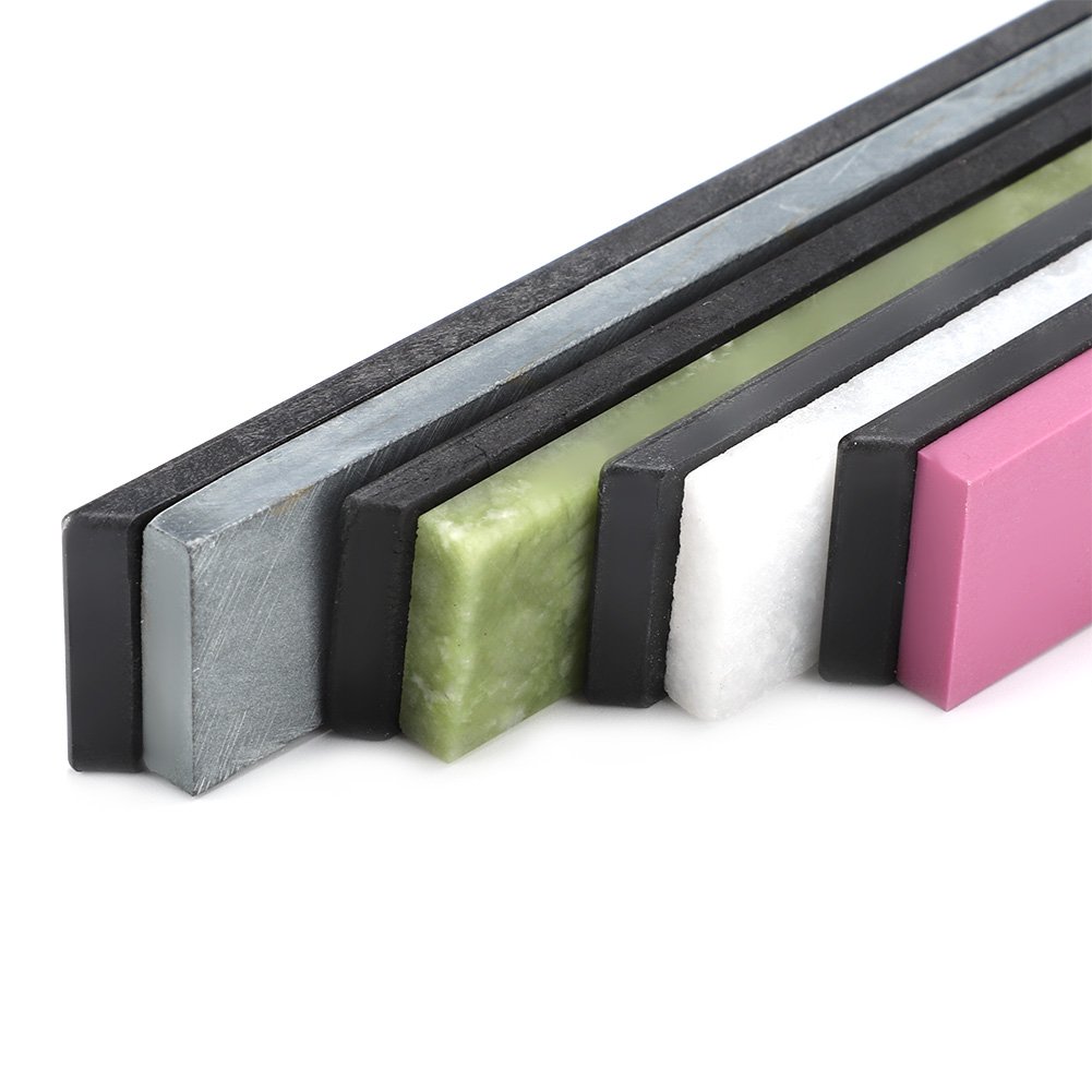 Piedra De Afilar Con Base Antideslizante Colorido Para Afilar Afilador De Ángulo Fijo Herramienta De Afilado De Piedra Cocina 4Pcs / Set