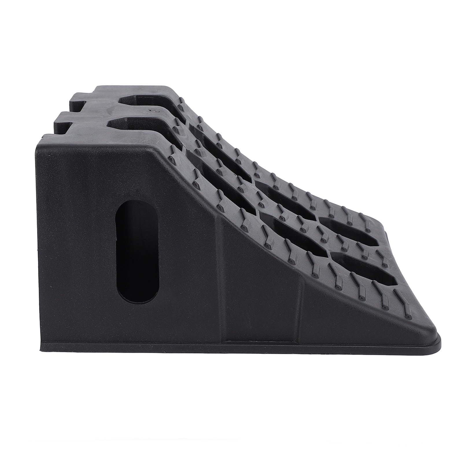 Cuña para Ruedas 2 Unidades, Antideslizante Estable Alta Resistencia en HDPE 225 x 180 x 120 mm para Remolques de Viaje Caravanas y Furgonetas