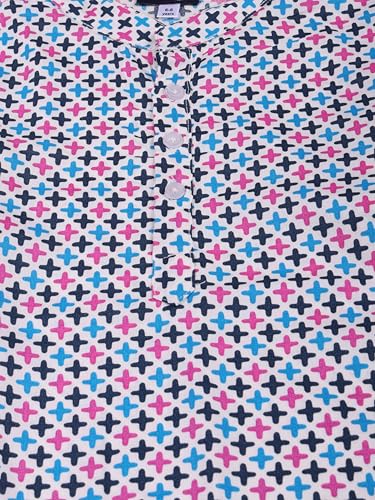 Image of KiddoPanti Boys 100% Cotton Ethnic Motif Printed Short Length Kurta
