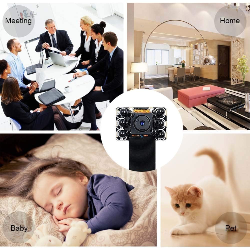 Caméra Mini Sécurité Cachée HD Wi-Fi CCTV P2P Vision Nocturne