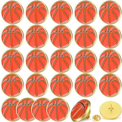 Image of Tondiamo 24Pcs Sports Lapel Pin for Team Gift 3 /4 inch Brooch Decor