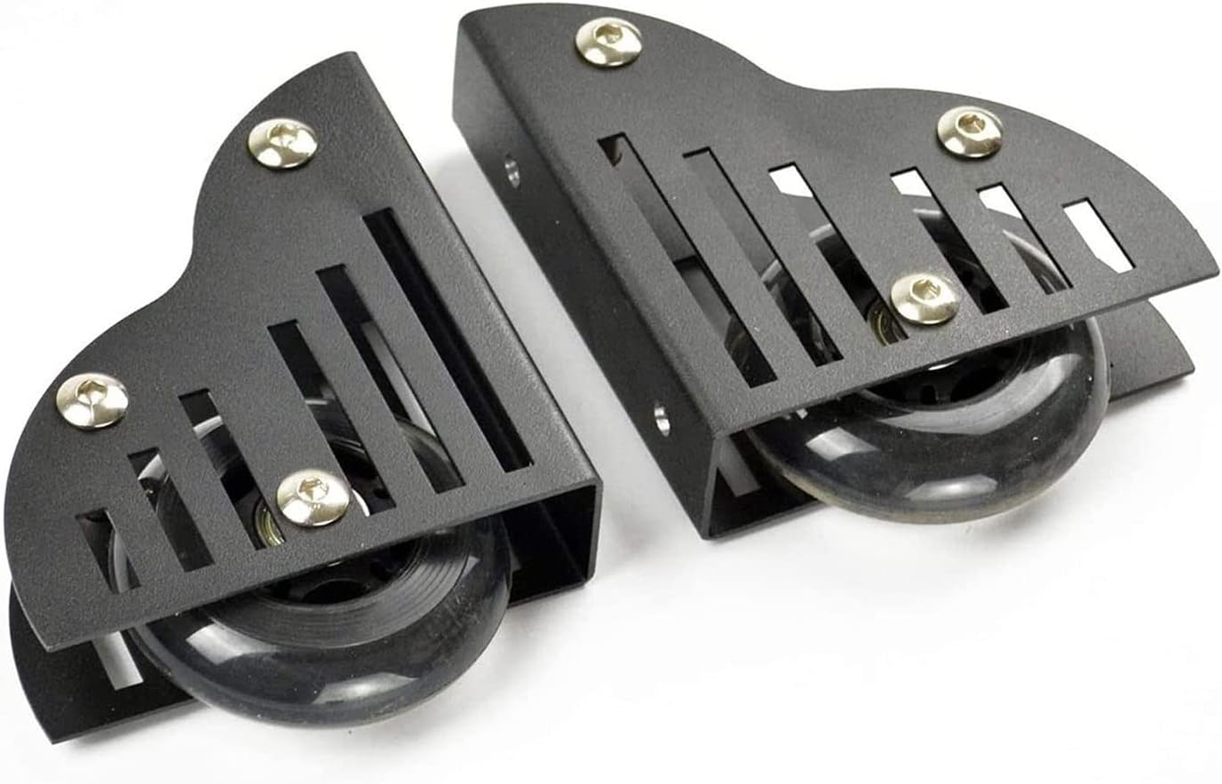 Rolling Library Sliding Ladder Hardware Kit - Carbon Steel Sliding Ladder Rail Hardware Accessories (with Floor Rollers), No Ladder, Smooth and Quiet Sliding, Easy to Install