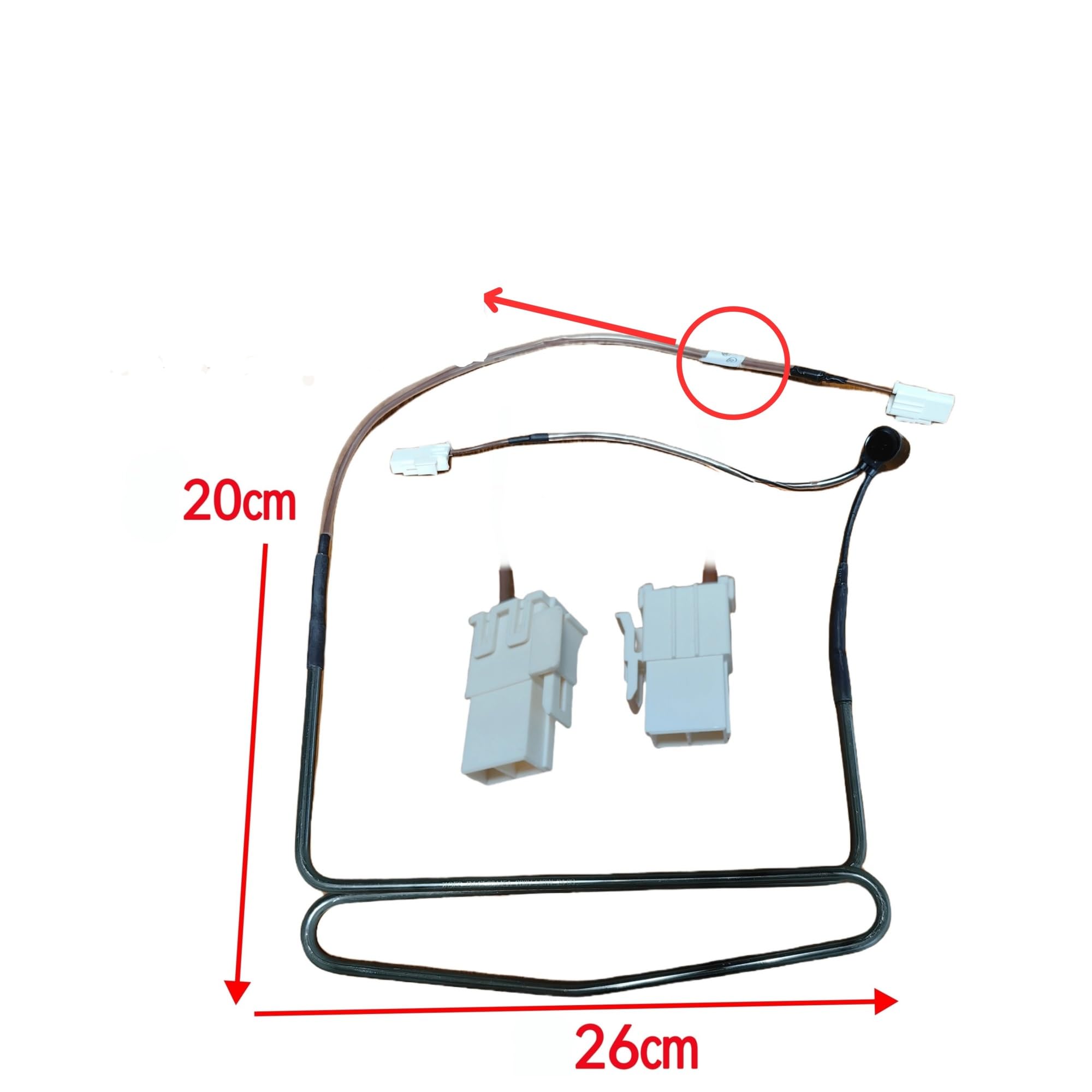 Riscaldatore for sbrinamento for frigorifero, compatibile con Samsung, cavo riscaldante RS552/554NRUAWW