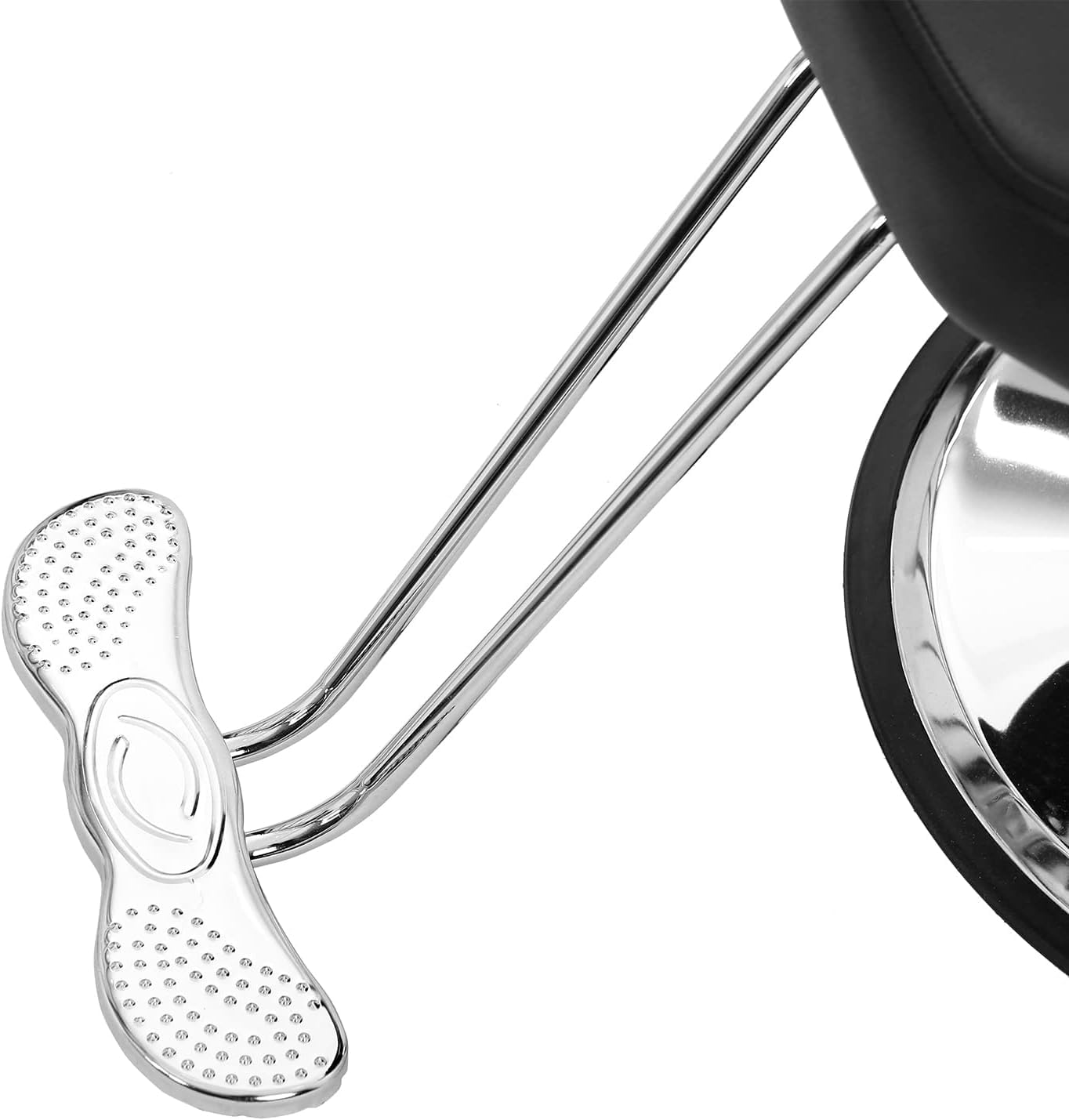 Silla de peluquería Sillón Profesional Silla Barberia Giratoria 360°con Altura Regulable Reposacabezas Ajustable y Reposapiés para Salón de SPA y Belleza, Barbería, Carga 150 kg (Negro) — view 9
