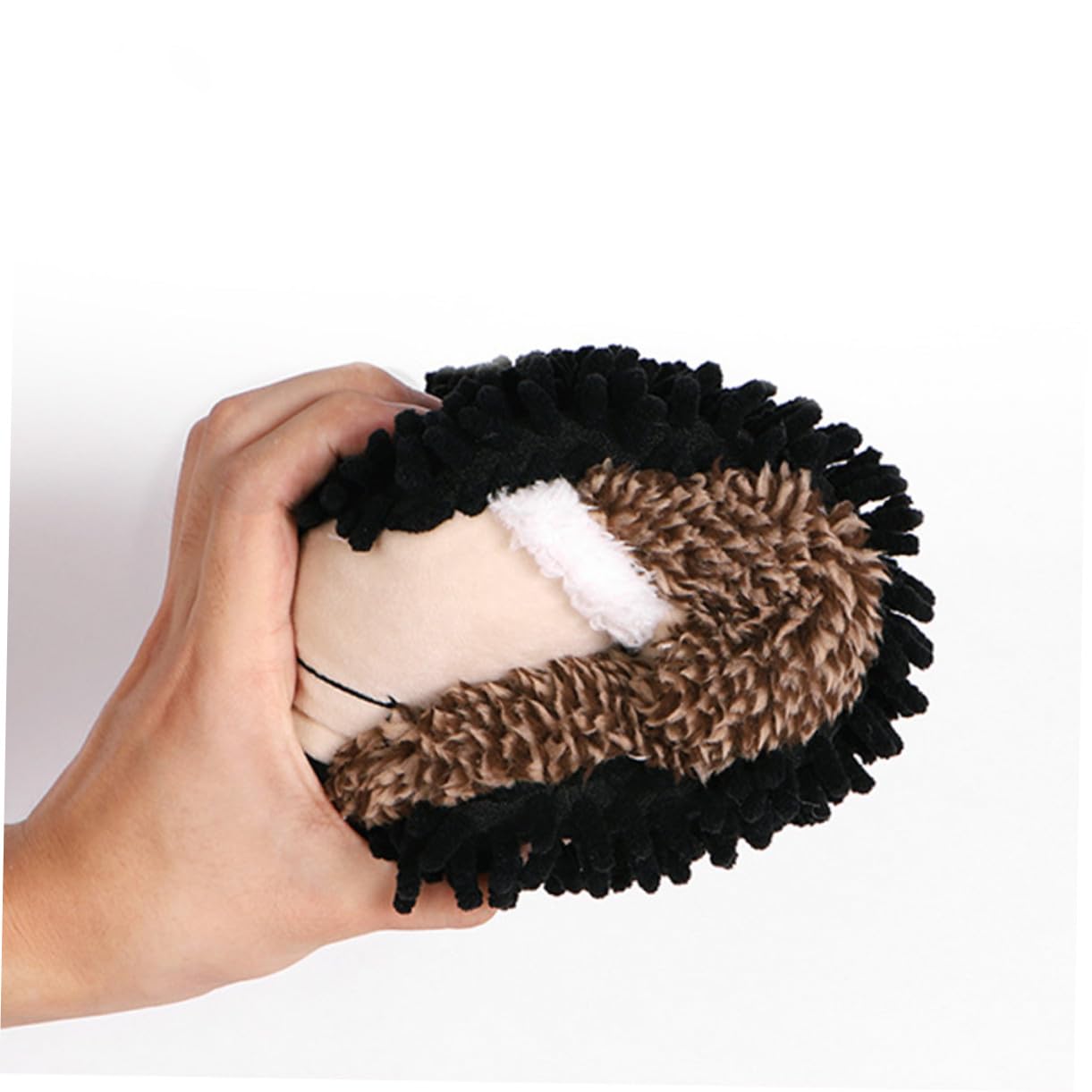 VALICLUD Pantuflas de Invierno Forma de Erizo, 1 Par, Felpa Algodón