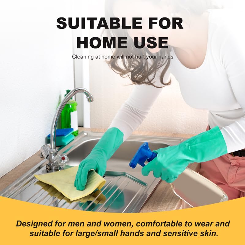 North Tower Chemical Resistant Nitrile Gloves, Resist Household Acid, Alkali, Solvent and Oil, Latex Rubber Free,Medium 1 Pair