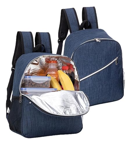 Mochila Térmica 15L reforçada para conservar alimentos (Cinza)