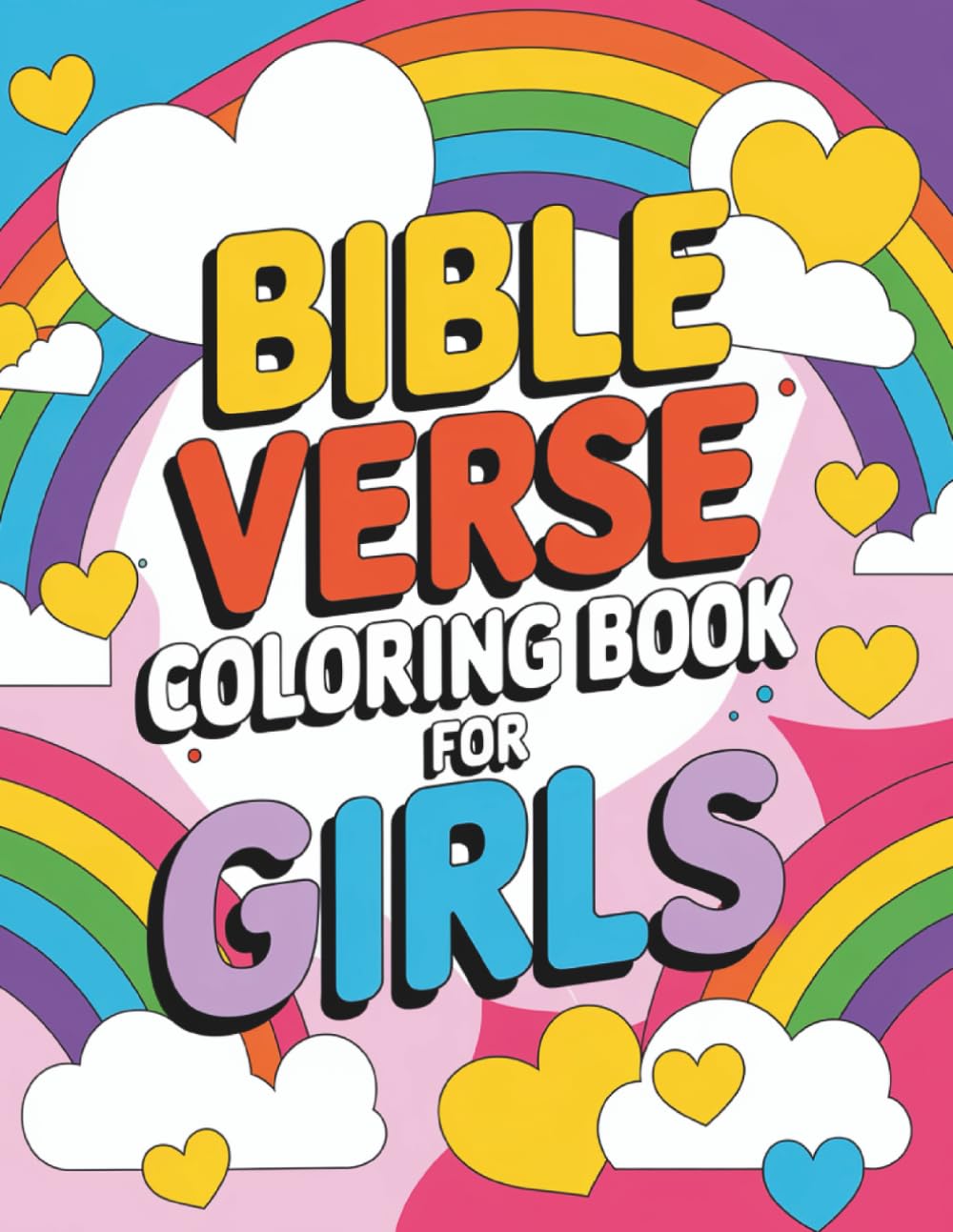 Bible Verse Coloring Book For Girls: Faith and Fun: A Journey for Girls