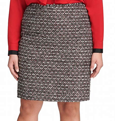 Calvin Klein Womens Sequined Tweed Pencil Skirt