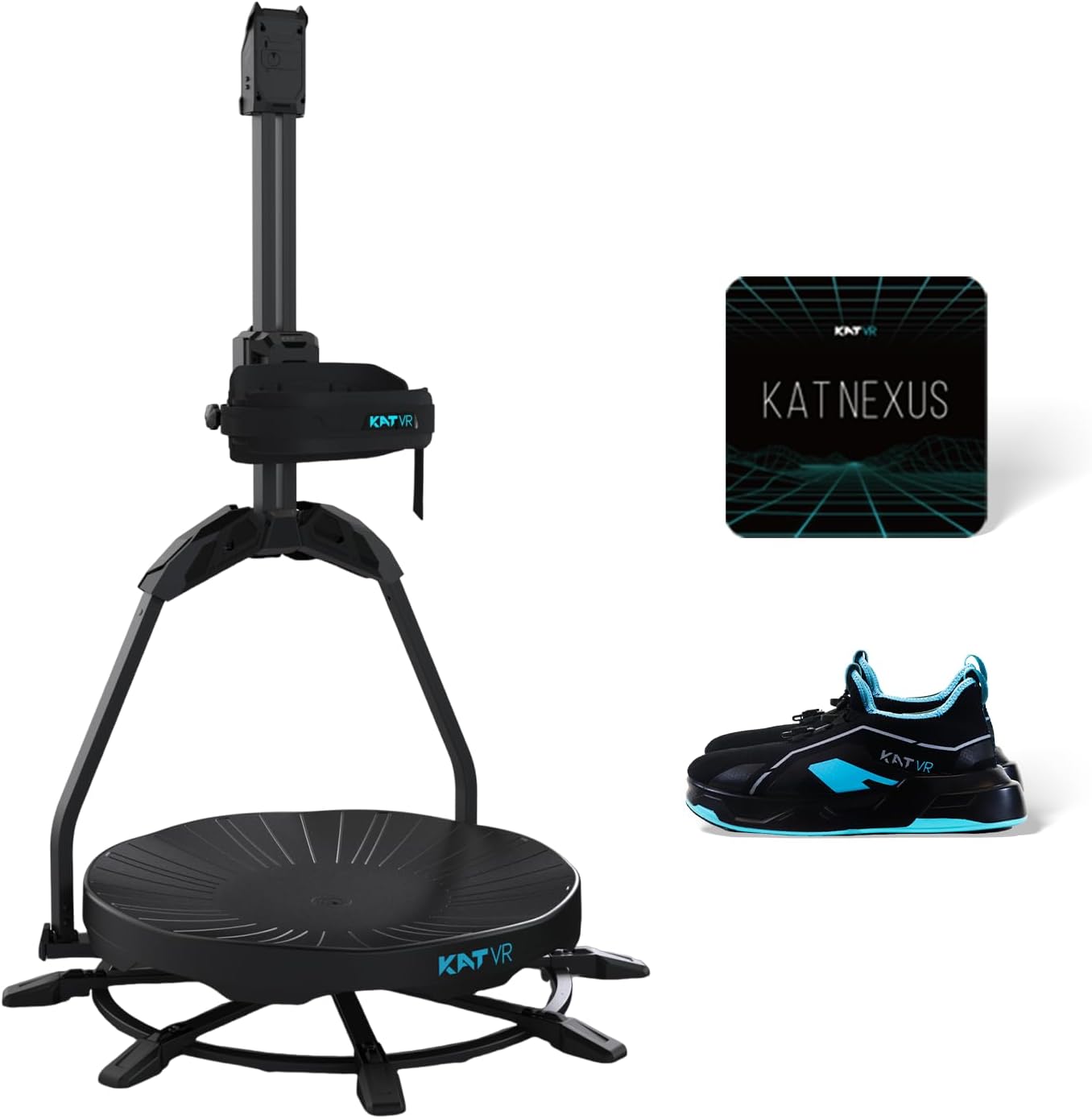 KAT Walk C2 VR Series | 360° Omnidirectional Walking Pad & Accessories for Immersive VR Gaming & Fitness | Compatible with SteamVR, Quest, Oculus | Core | US Size 14