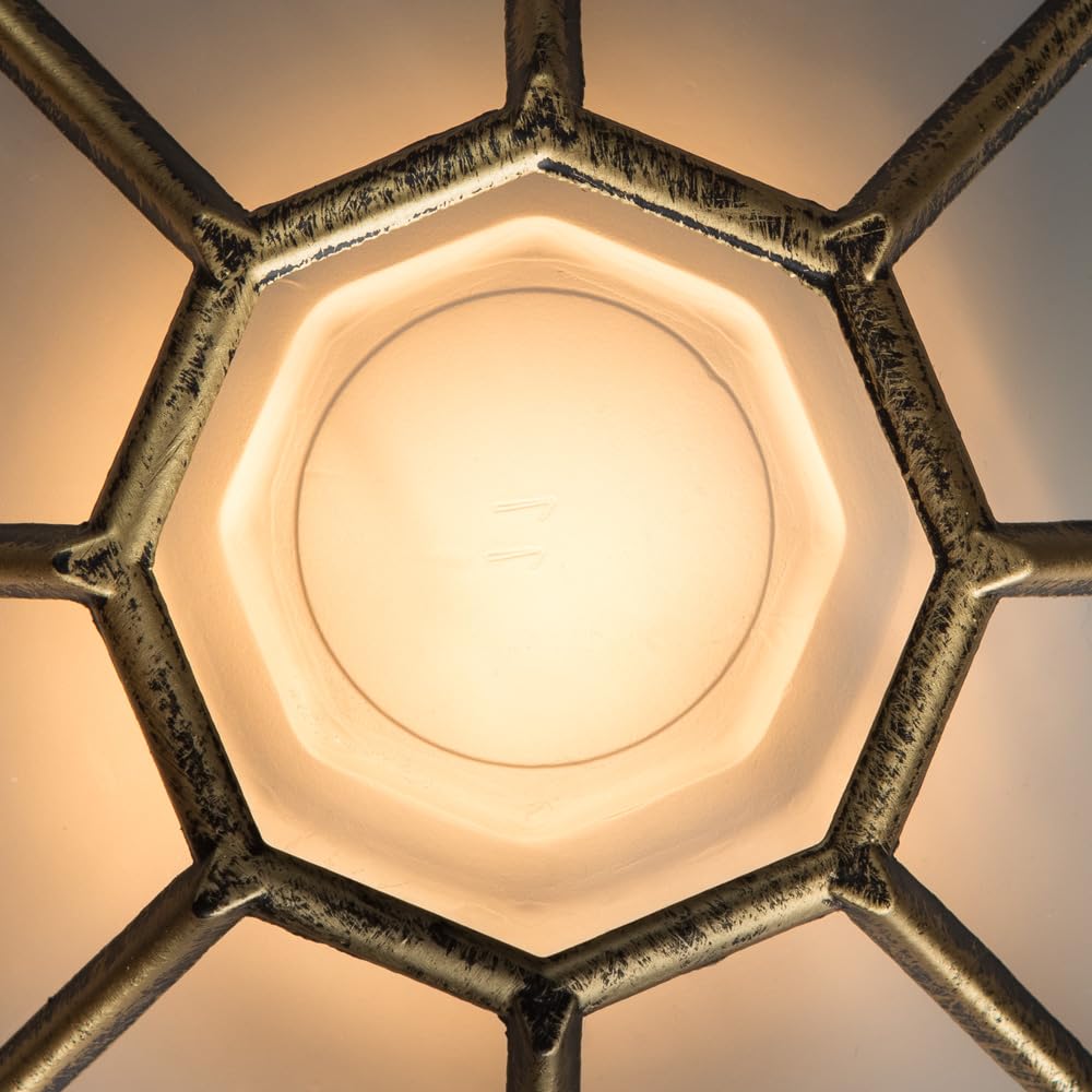Luce a soffitto esterna in metallo nero con paraluce in vetro bianco – Lampada con cavo