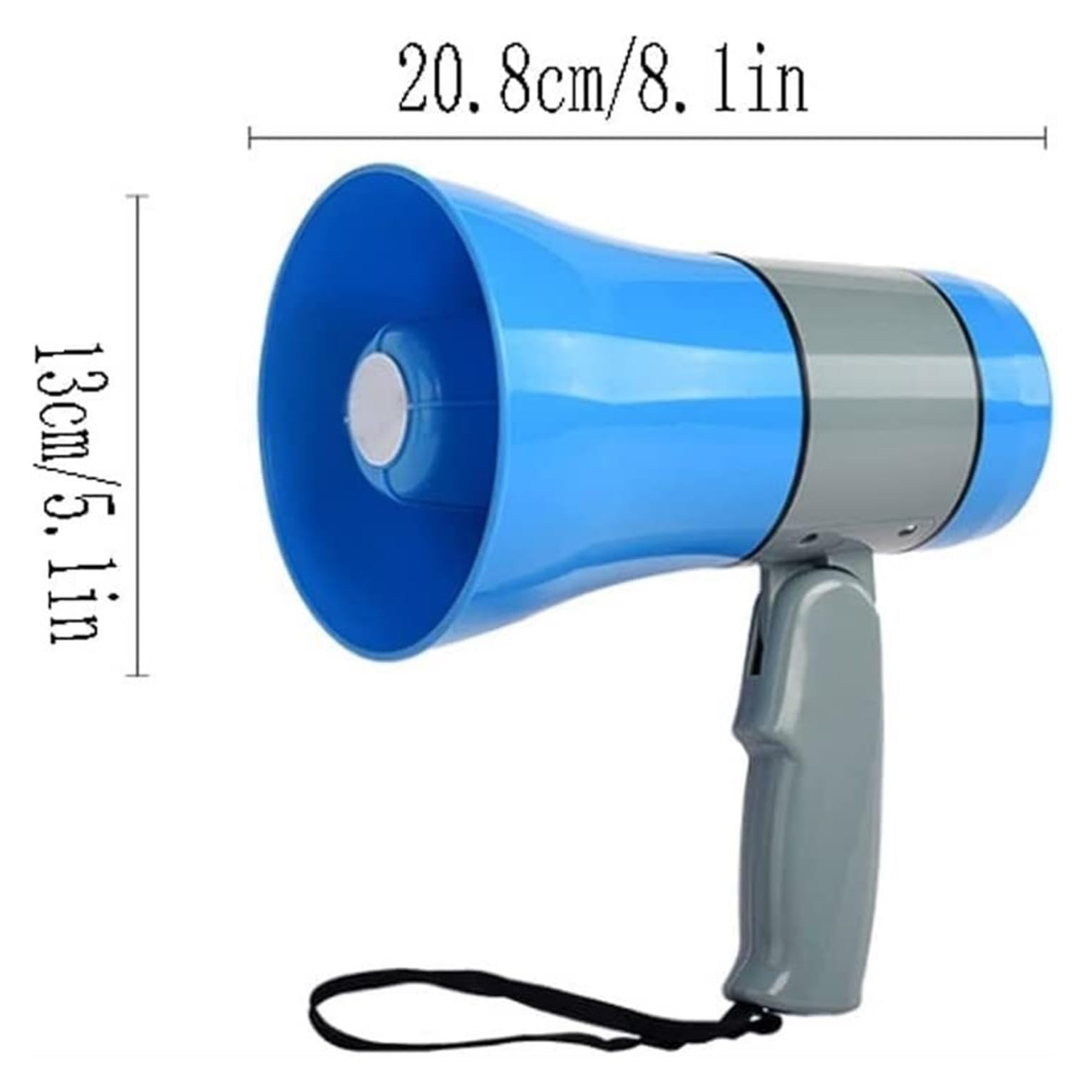 Megaphone Porte Voix Mégaphone Portatif À Corne De Taureau avec Contrôle du Volume Haut-Parleur À Corne De Taureau pour Activités De Plein Air Porte Voix Sirene Police