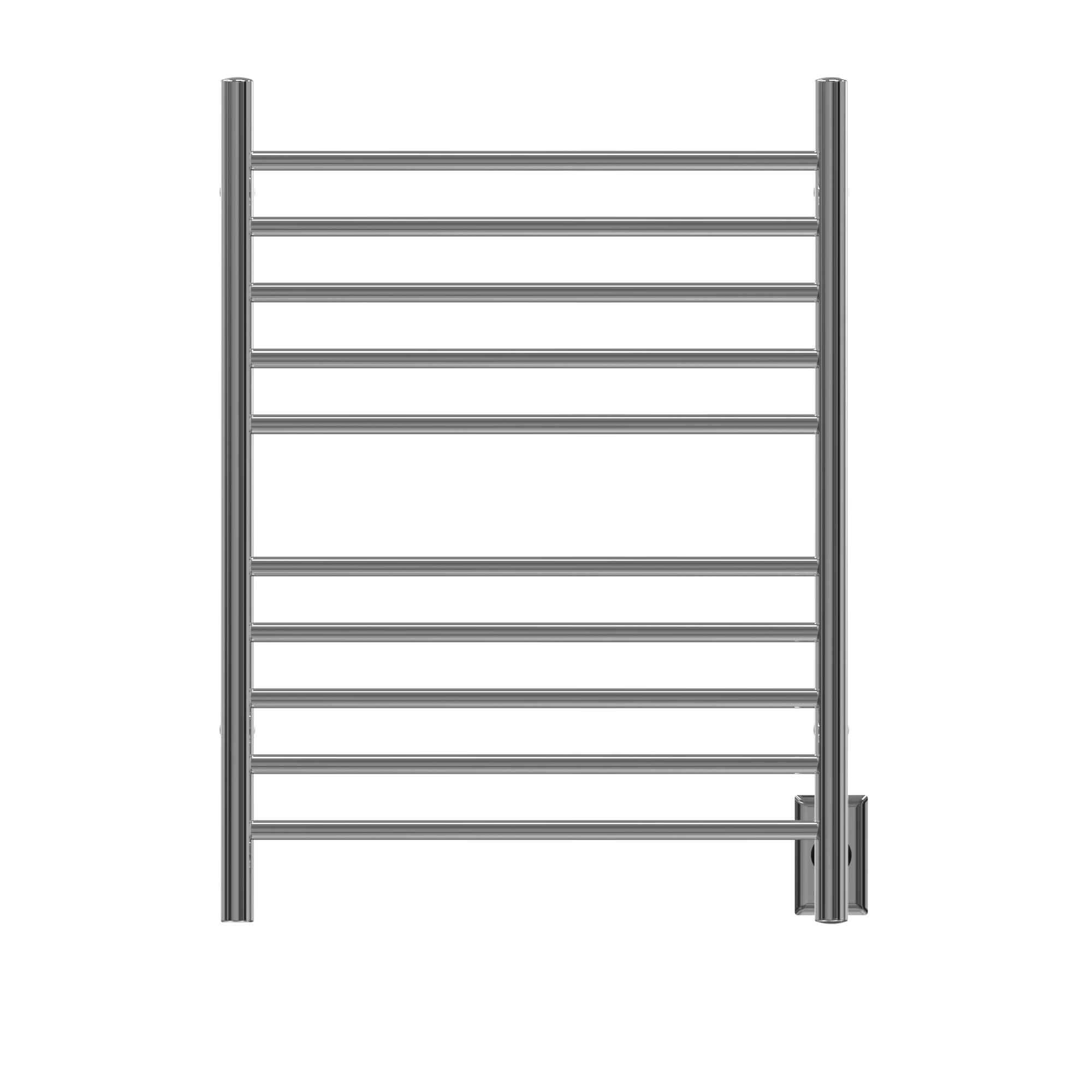 RWH-SP Radiant Hardwired + Plug-in Combo Straight 10 Bar Towel Warmer in Polished