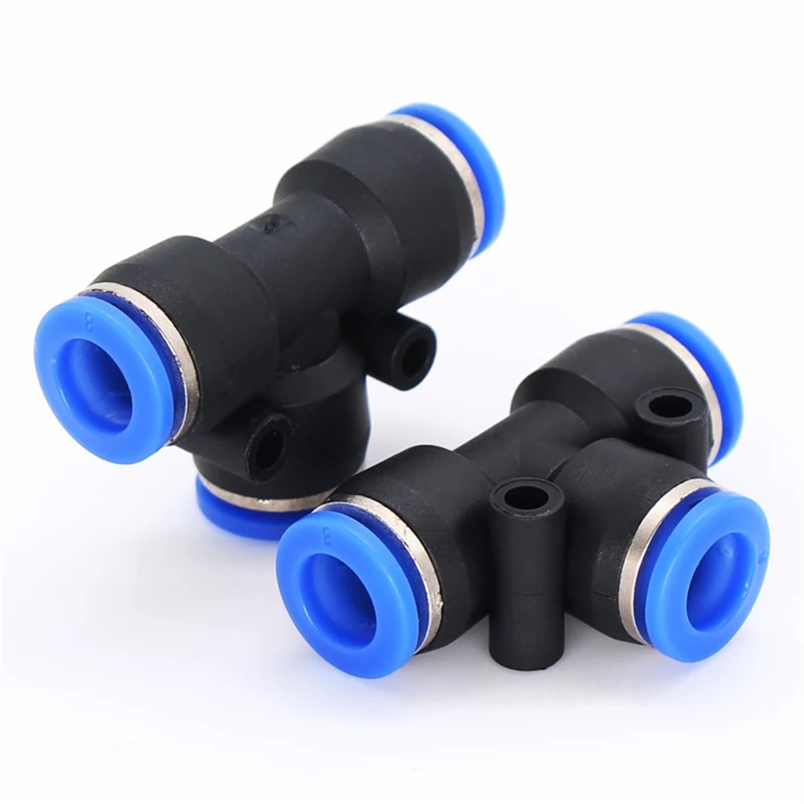 100 piezas de 50 piezas de accesorios neumáticos de polietileno tipo T de 3 vías para tubo en T de 4 mm, 6 mm, 8 mm, 10 mm, conector rápido deslizante (14 mm, 50 unidades)
