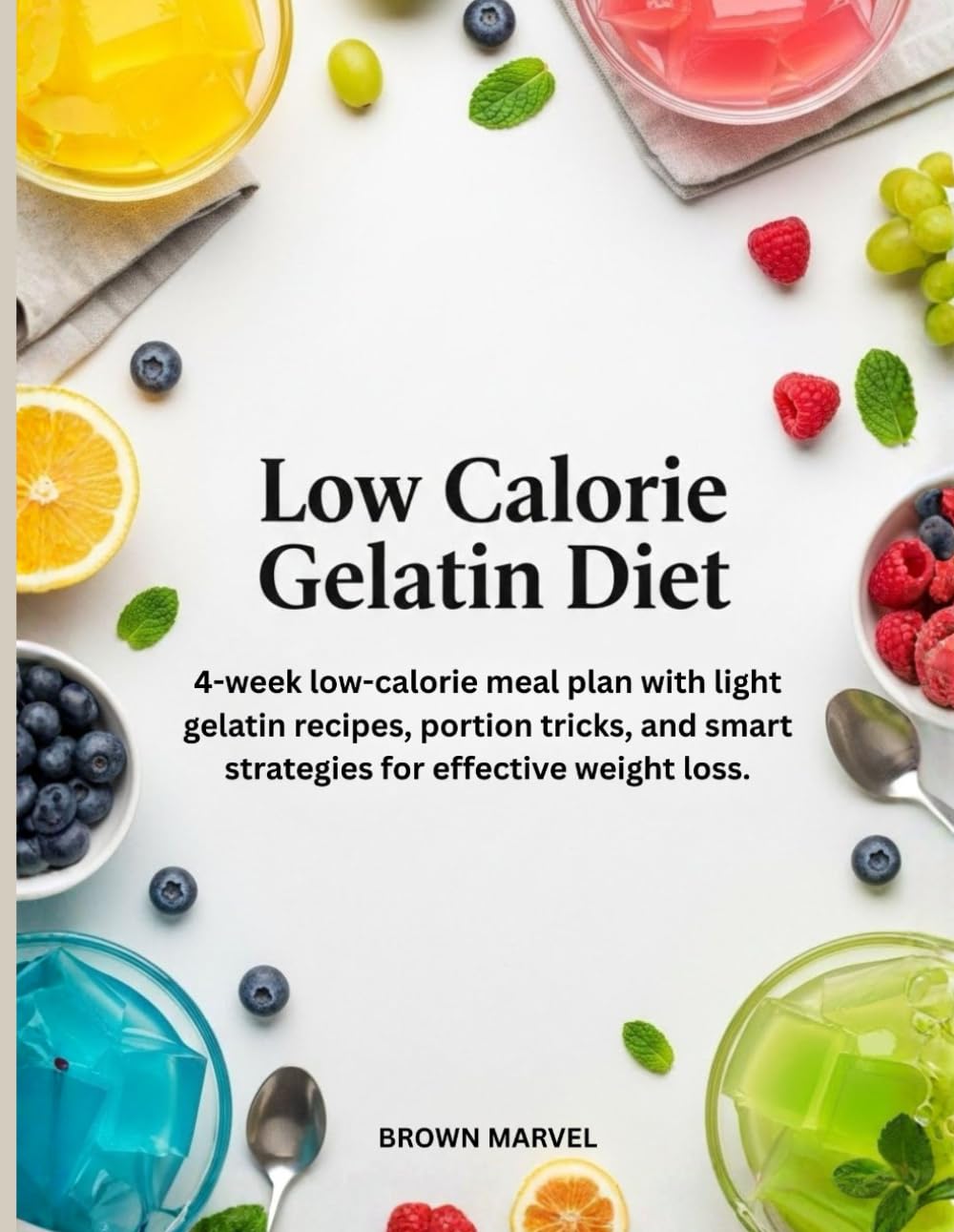 Low Calorie Gelatin Diet: 4-week low-calorie meal plan with light gelatin recipes, portion tricks, and smart strategies for effective weight loss.