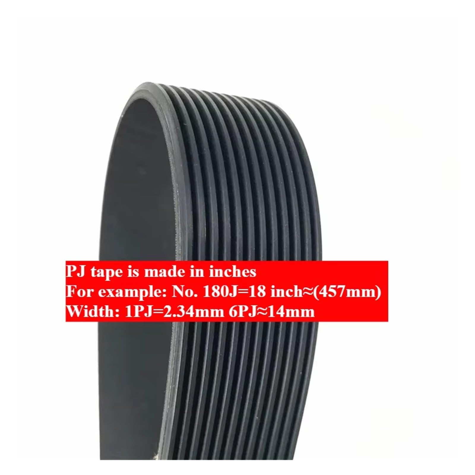Cinghie Variant 290J 300J 310J 320J 327J 330J Micro-V Multi Wedge Belt Trasmissione elettrica industriale Groove MULTI-Costinata Cintura in gomma trapezoidali(12PJ,320J)