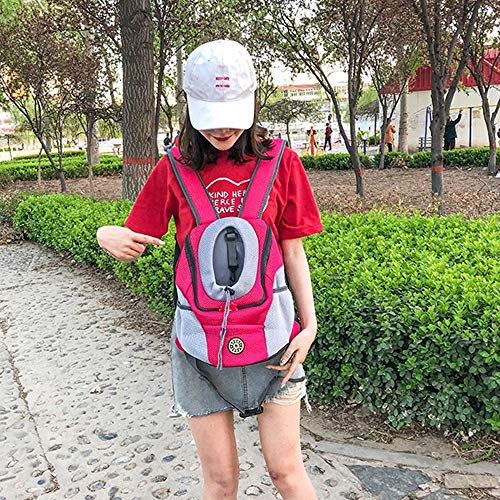 TOPmountain Mochila respirável confortável para transporte de animais de estimação, bolsa de ombro p