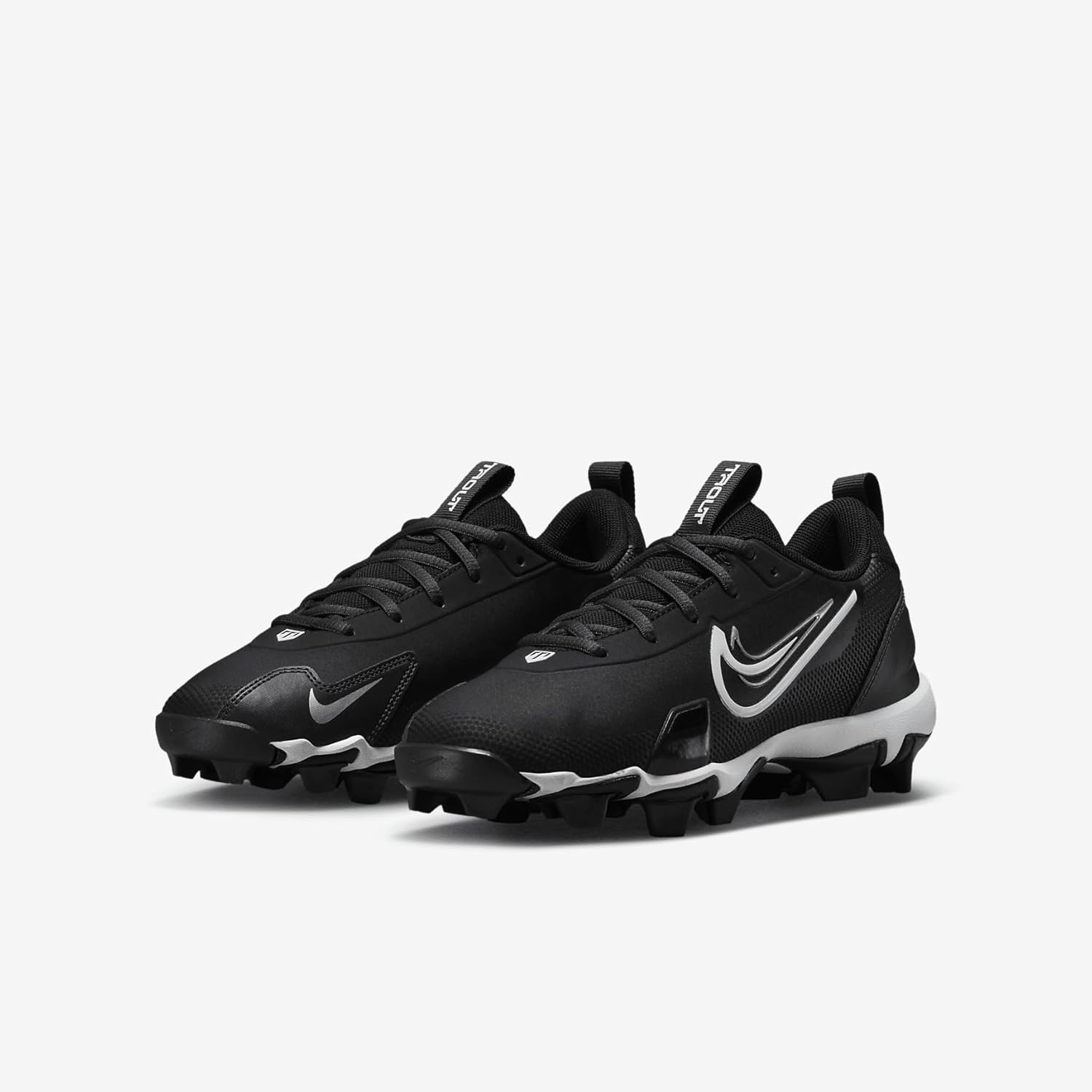 Nike Force Trout 9 Keystone Big Kids' Baseball Cleats (FB9731-003, Black/Anthracite/Metallic Silver/White) Size 13