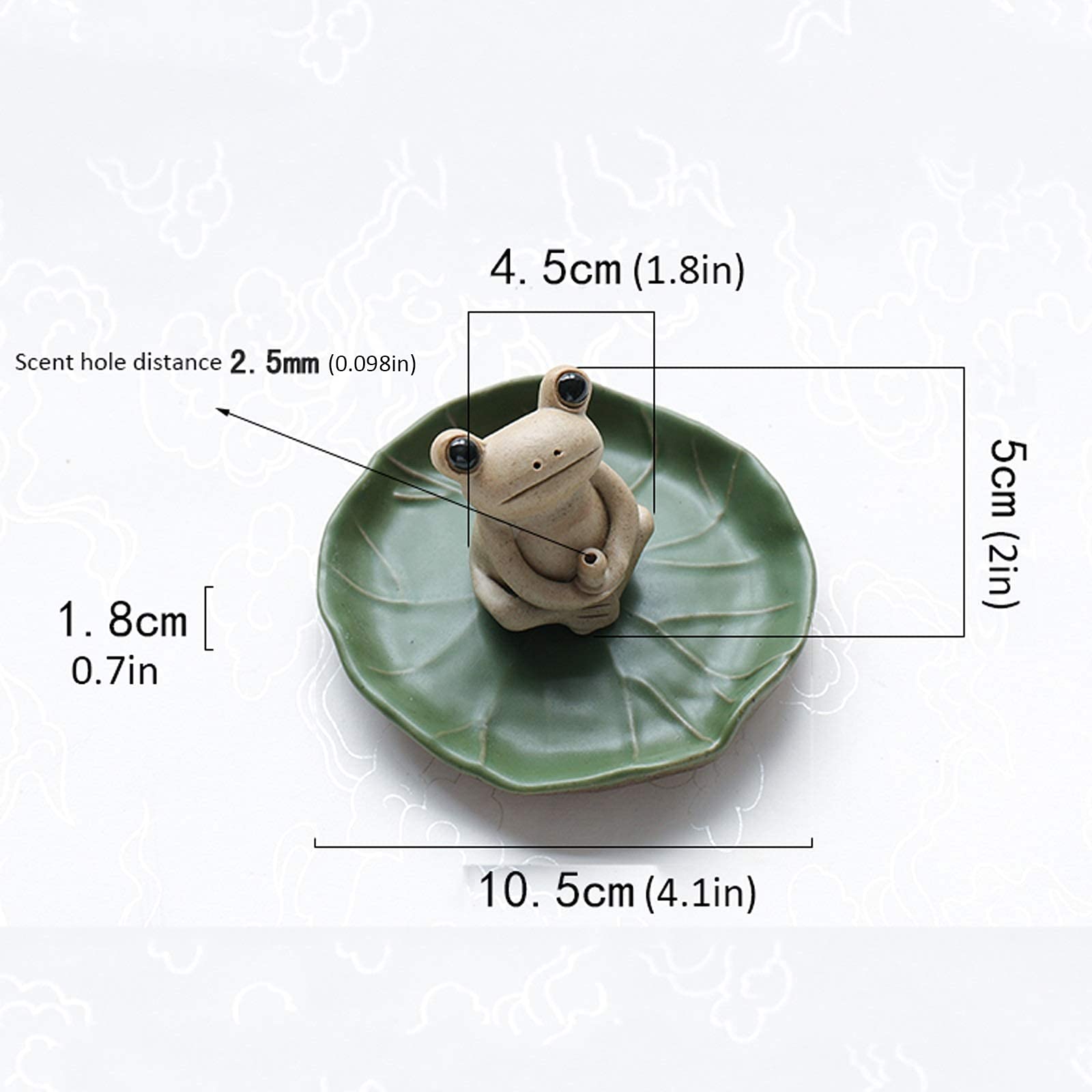2 Bruciatori D'Incenso Rana In Ottone – Mini Porta Incenso Per Yoga E Meditazione, Statuetta 5 Cm, Regalo