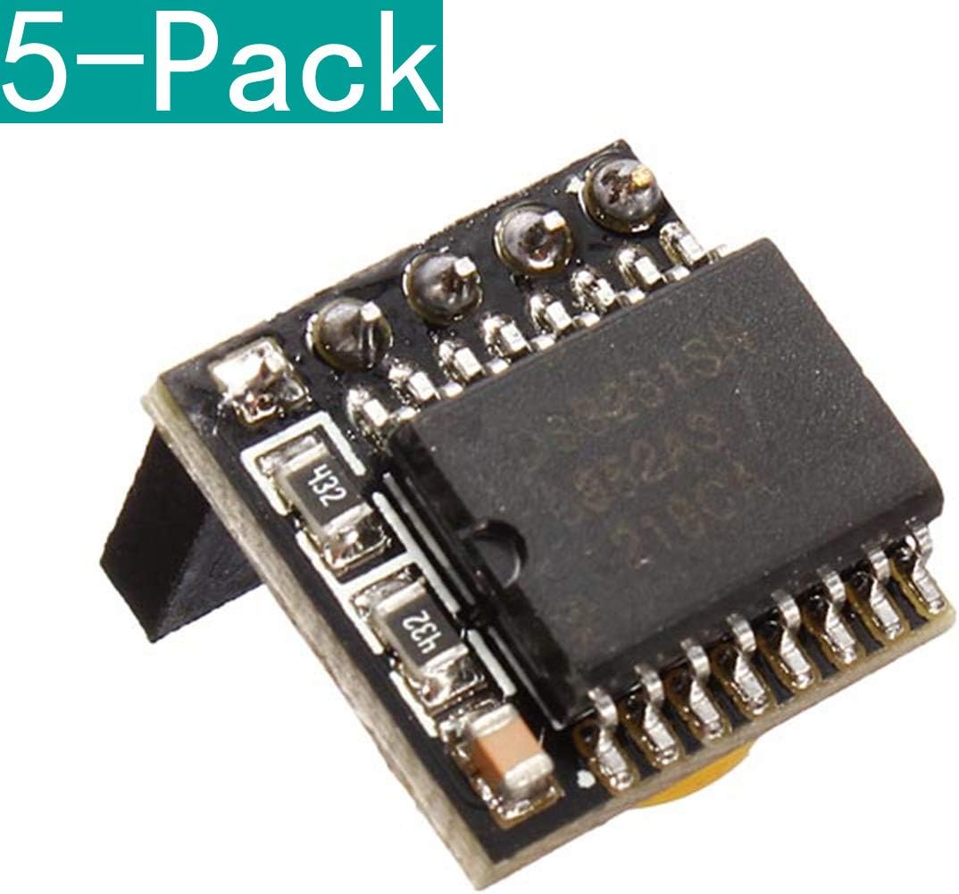 Youmile 5 Pack DIY DS3231 Precision RTC Clock Memory Module for Arduino Raspberry Pi