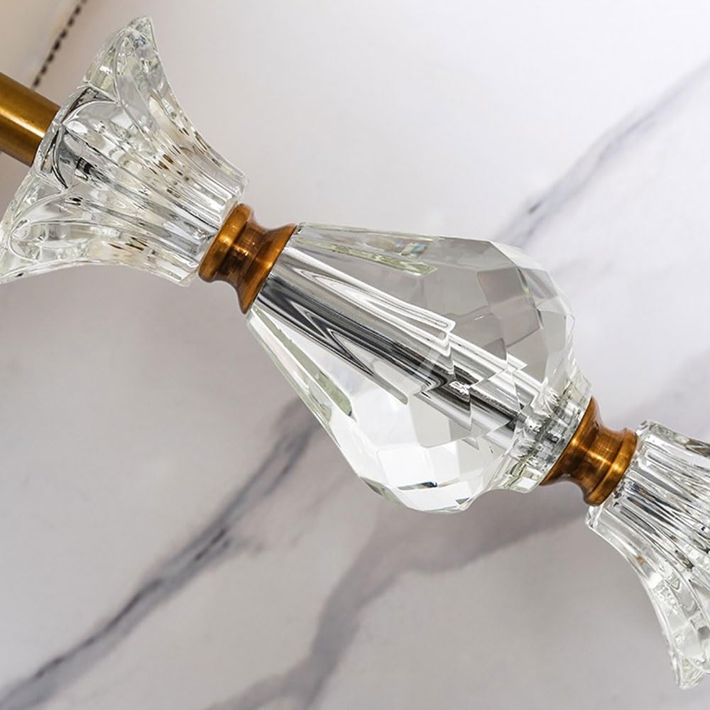 Lampka biurkowa Kryształowa lampa stołowa do salonu, sypialni, nastrojowa Lampka nocna