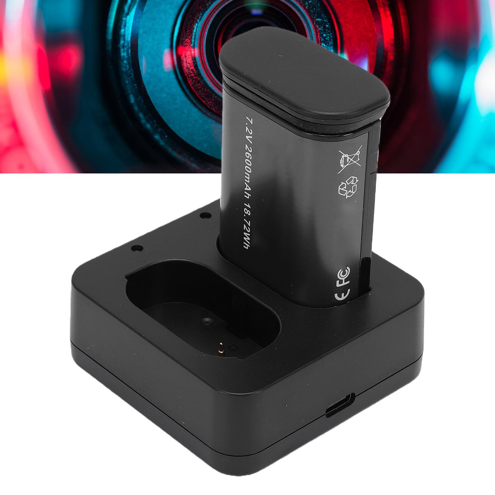 GOWENIC Zamiennik Akumulatora Aparatu i Podwójnej ładowarki USB do BP SCL6 BP SCL4, Akumulator 2600 MAh z Wejściem Szybkiego ładowania PD Typu C do Aparatów Cyfrowych