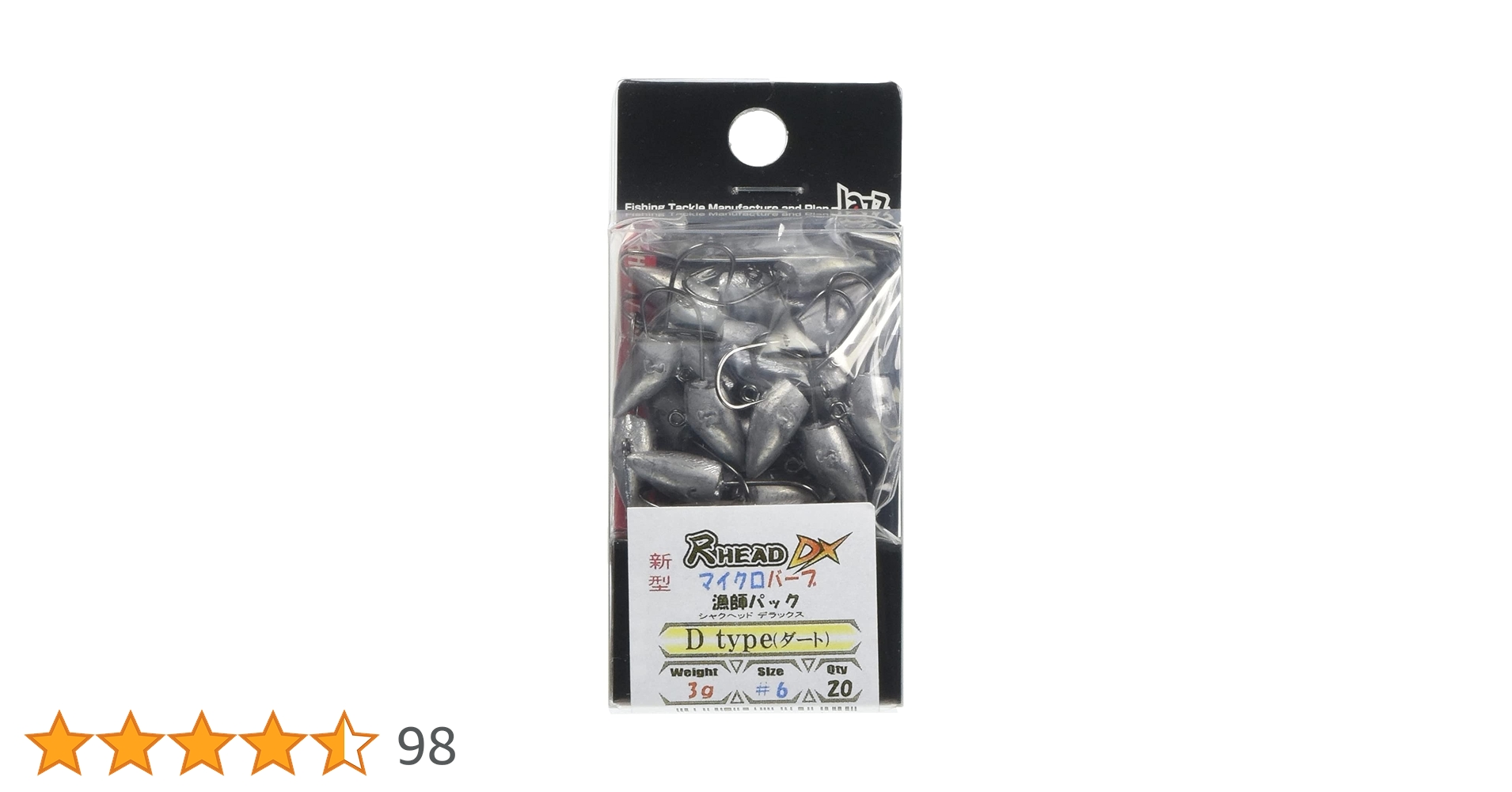 Amazon | JAZZ(ジャズ) 釣りフック #6 3g 20個 | JAZZ(ジャズ