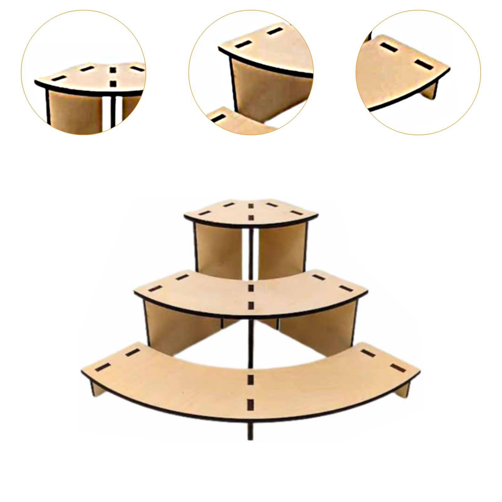 Baoblaze 3-stufiger Tisch-Ausstellungsständer für den Einzelhandel, Ausstellungsständerhalter, Eckregal für Messen, Bauernmärkte, Sammlungen, Theken, Tassen
