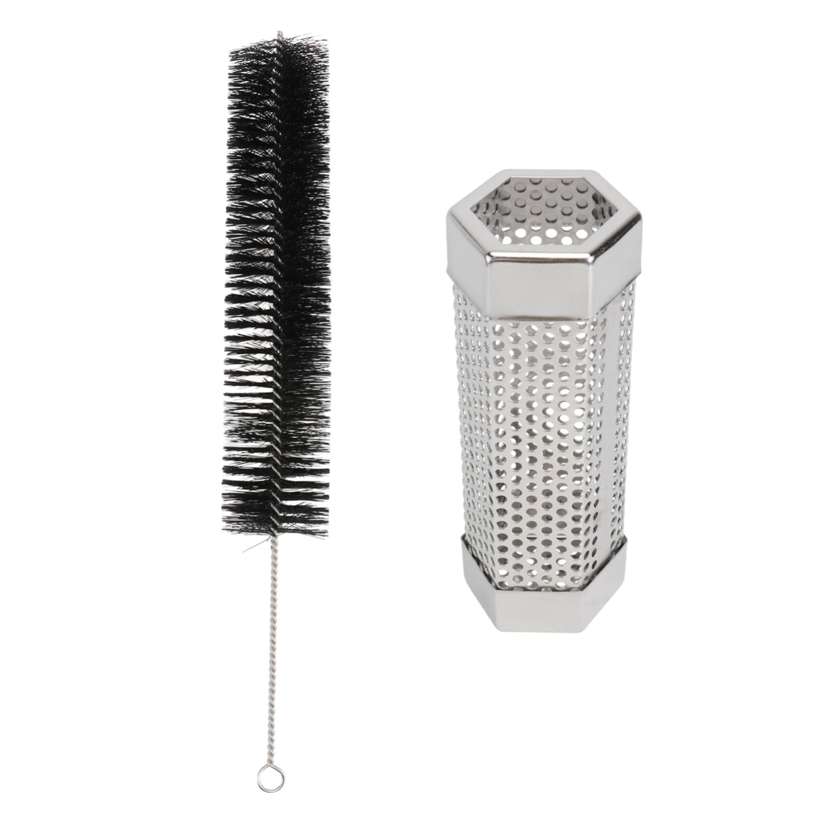 CIMAXIC 304 Stainless Steel Bbq Smoker Mesh Tube Grill Smoker Smoke Generator Tube for Grill