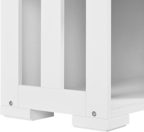 Miniatura 7 de Yaheetech Soporte de TV para TV de hasta 45 pulgadas, mueble de TV con puerta corredera y estante ajustable, centro de entretenimiento para sala de