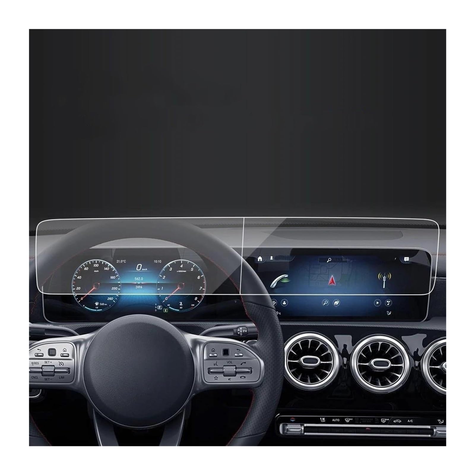 Protection d'écran Mercedes CLA 2023 - Fini les rayures sur votre navigation LHD - 3